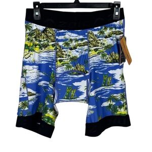 ZOIC Compression Liner Shorts Mens L Premium Printed Padded Biking S